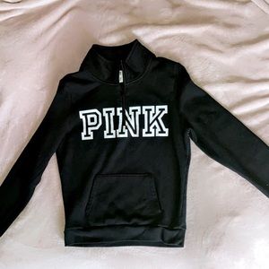 All black long sleeve crew neck from pink